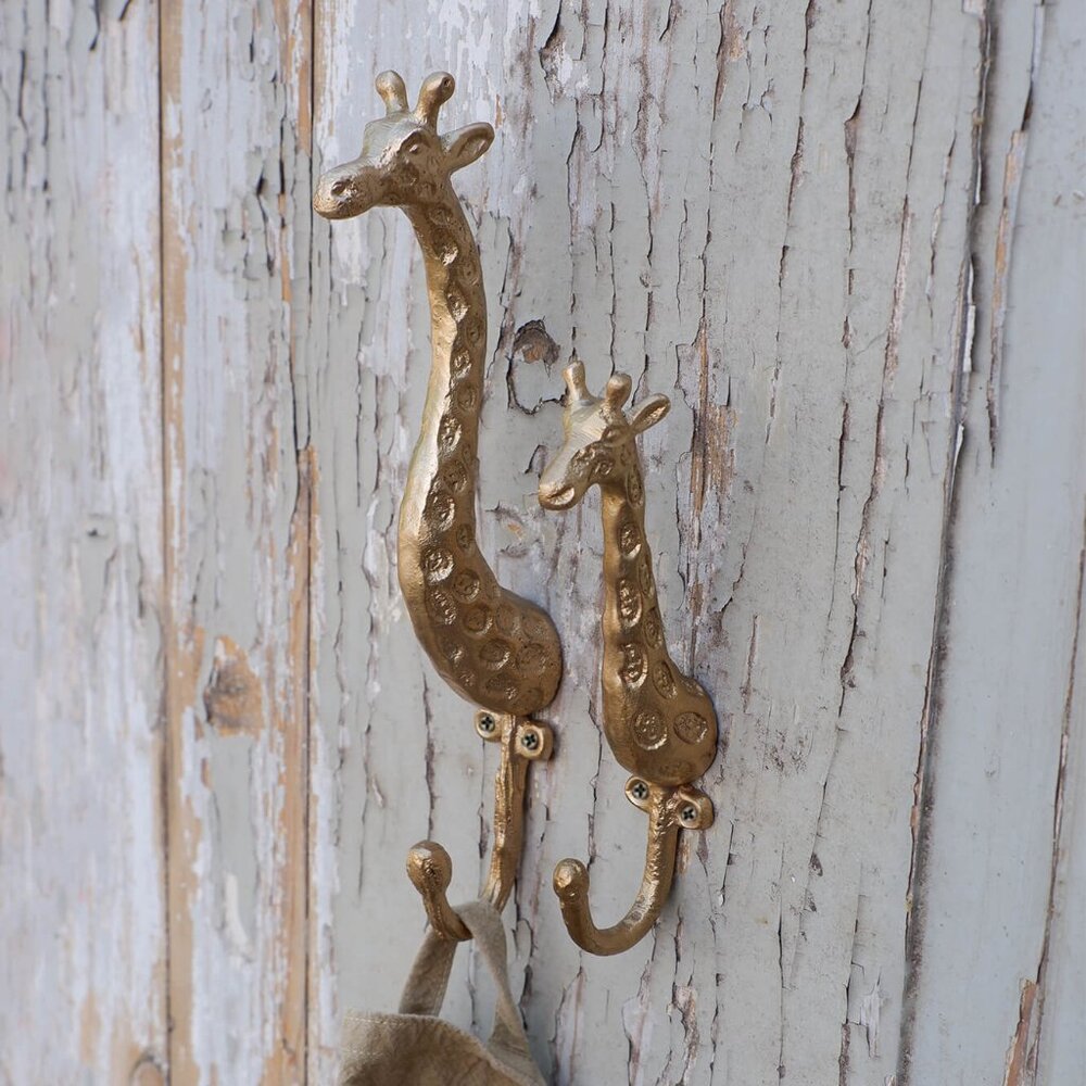 Brand New Doing Goods Gloria Giraffe Brass Coat Hook | Gold Nursery